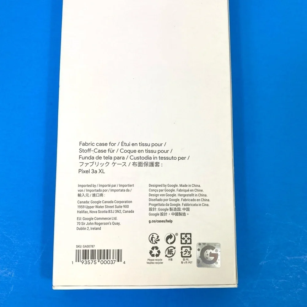 Google Protection Case for Google Pixel 3a XL Fabric Model GA00787-Black